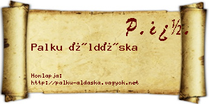 Palku Áldáska névjegykártya